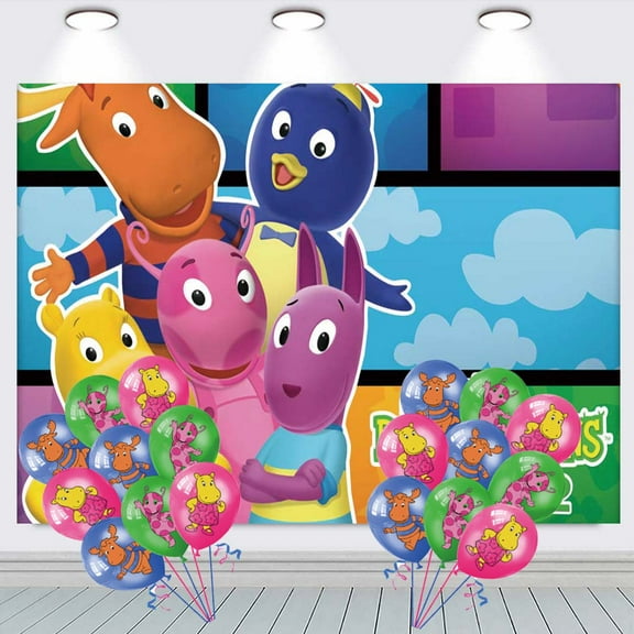 The Backyardigans Backdrop Balloons Banner Party Decorations Taspestry Wall Decor Background Poster Supplies