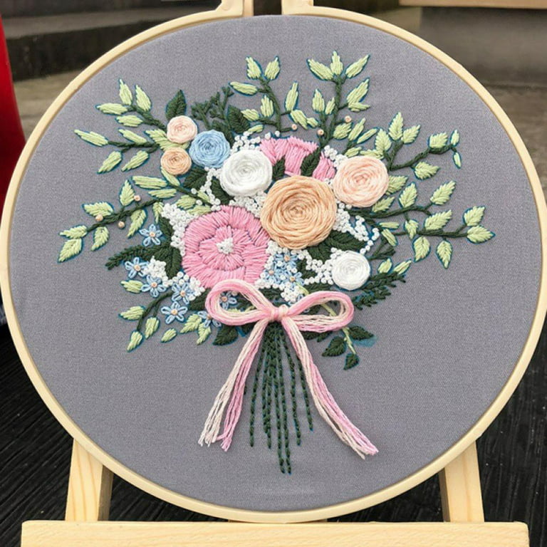Embroidery Kit For Beginner Modern Crewel Embroidery Kit with Pattern –  ZRKITS