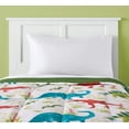 thumbnail image 2 of Your Zone Green and Blue Dino Twin Bedding Set for Kids, Machine Wash, 5 Pieces, 2 of 4