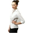 thumbnail image 4 of Premier Womens Poplin 3/4 Sleeve Blouse, 4 of 5