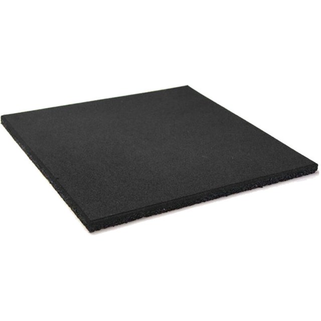 Pack Entrena - Loseta de caucho 50x50cm Negra Maciza Profesional 20mm - 1 loseta
