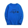 thumbnail image 2 of Bnwani Long Sleeve Toddler Shirts Boys Fall Crew Neck Casual Fashion Heart Printed Tops 3-4t, 2 of 4