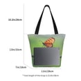 thumbnail image 3 of Balery Butterfly Landing On Head Dumpy Frog Bolsa de Hombro con Diseño, Bolsa Grande y Duradera, Bolsa Versátil para Compras, 3 of 6