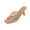 Rose Gold, variant on Women's Summer Slippers,Women's Fashionable Casual Spring Summer Versatile Plus Size High-Heeled Open Toe Heel Low Heel Sequined Rhinestone Slippers for Outdoor Wear, Summer Season