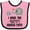 Pink and Black, variant on Inktastic Grandchild Best Abuela Ever Boys or Girls Baby Bib