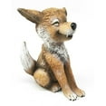 thumbnail image 2 of Sinister Pets Grinning Wild Brown Woodlands Coyote Figurine As Collectible Decorative Sculpture For Dollhouse Unique Gift Animal Lovers, 2 of 3