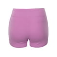 thumbnail image 3 of A2Y Women's Basic Solid Premium Cotton High Rise Bike Shorts Dark Mauve M, 3 of 6