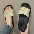 thumbnail image 3 of Psesaysky Women's Colorful Printed Beach Sandals Beach Party Comfortable Lightweight Summer House Slippers Shower Shoes Suitable for Indoor Outdoor Black Sole Size 10, 3 of 7