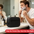 thumbnail image 4 of Travel Toiletry Bag for Women and Men, Water-resistant Shaving Bag for Toiletries Accessories, Foldable Storage Bags with Divider and Handle for Cosmetics Toiletries Brushes Tools, 4 of 6