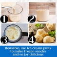 thumbnail image 6 of Tattom Ice Cream Pint Container,Compatible with Ninja Creami Pints and Lids, Compatible with NC299AMZ & NC300s Series Creami Ice Cream Makers ,BPA-Free & Dishwasher Safe, Color Lids (4 count), 6 of 9