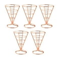 thumbnail image 4 of Soporte para Patatas Fritas, Estante de Exhibición para Pollo Frito, Soporte para Patatas Fritas de Alambre de Metal para Restaurante, Cafetería, Serv Oro rosa, 4 of 8