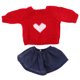 thumbnail image 1 of Lindo conejito de peluche, ropa, divertido y lindo suéter de peluche para niños, muñeco de peluche, accesorios de juego para vestir, 1 of 7