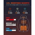 thumbnail image 2 of Venustas Women's 12V Heated Jacket with Battery, Softshell Electric Winter Coat for Skiing, Hunting & Outdoor Work & Cold Weather (Navy, 2XL), 2 of 7