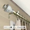thumbnail image 4 of Copper Grove InStyleDesign Neva 1 inch Diameter Adjustable Curtain Rod White 66 to 120 inches White Finish, 4 of 5