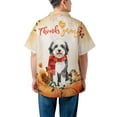 thumbnail image 5 of Happy Thanksgiving Old English Sheepdog with Turkey Pumpkins Autumn Vibes Hawaiian Shirt Breathable Summer Unisex Merch Dog Lover - 12018, 5 of 6