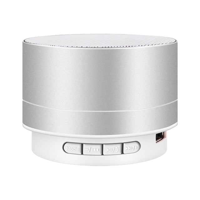 Mini altavoz BT con luces de 7 colores Altavoz inalámbrico pequeño Altavoz recargable USB portátil p Abanopi Silver
