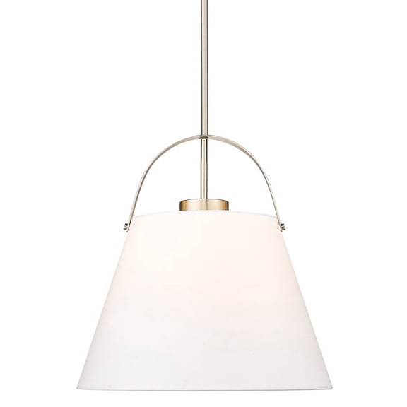 743P18-BN-Z-Lite-Z-Studio - 1 Light Pendant In Farmhouse Style-18 Inches Tall and 18 Inches Wide-Brushed Nickel Finish