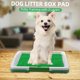 thumbnail image 3 of Accesorios de entrenamiento para perros Caja de arena para perros Colchoneta de entrenamiento para orinal Bandeja de malla de hierba sintética 3 capas Inodoro para mascotas para perros Uso en interior, 3 of 5