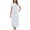 White, variant on Jalioing Womens Long Nightgown Loose Crew Neck Button Up Sleep Dress Short Sleeve Comfy Casual Sleepwear