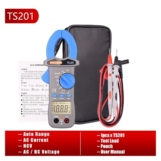 Digital Clamp Meter TS200 Series Ohm Hz 600V AC DC Capacitance Temperature Tester NCV Detector True RMS Pliers Ammeter ,High Efficiency