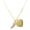 Gold, variant on Black Nickeltone Large AB Crystal Lucky Tiger Tooth - Goldtone Engraved Cor Cordium Heart Locket Necklace, 17.5"+2" Extender