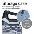 thumbnail image 4 of Hamilton Beach Professional 7-Speed Electric Hand Mixer, with SoftScrape Beaters, Whisk, Dough Hooks & Case, Black, 4 of 8