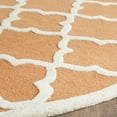 thumbnail image 3 of SAFAVIEH Cambridge Merletta Geometric Wool Area Rug, Coral/Ivory, 6' x 6' Round, 3 of 8