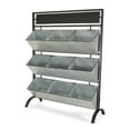 thumbnail image 2 of Clarice 9 Slot Metal Display Stand & Chalkboard, 2 of 6