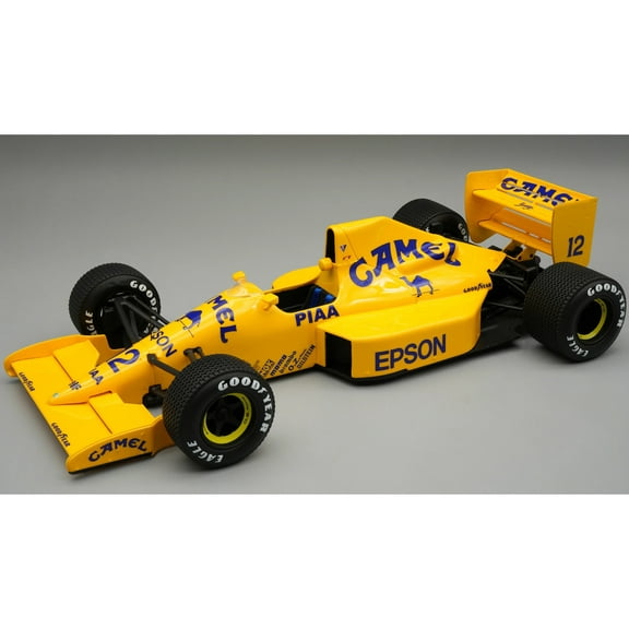 Lotus 101 #12 Satoru Nakajima F1 "Australian GP" 1989 "Mythos Series" w/Display Case Limited Ed 1/18 Model Car by Tecnomodel