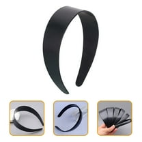 Raindrops 12 Pcs Wide Thick Black Hard Plastic Headbands for Women Hair Accessories Set