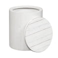 thumbnail image 2 of Modern Farmhouse White Drum End Table, 2 of 5