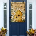thumbnail image 5 of Daisy Bumble Bee Spring Summer Garden Flag, House Yard Lawn Decorative Small Flag Honeycomb Flower Home Outside Decoration Sign, Floral Hive Farmhouse Burlap Outdoor Welcome Decor Double Sided 12x18, 5 of 6