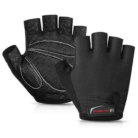 Fingerless Motorcycle Riding Gloves 1 Pair Bike Gloves Half Finger Anti-skid Gloves Bicycle Cycling Riding Motorcycle Sports Mitt Fingerless Gloves ()