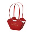 thumbnail image 2 of simhoa Bouquet Storage Handbag Birthday Florist Packaging Bag Flower Paper Gift Box Dark Red, 2 of 6
