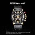 thumbnail image 3 of CURREN 8329 Reloj de cuarzo Hombres de negocios Reloj de pulsera deportivo simple Tres subesferas Calendario Segundo minuto 24, 3 of 8