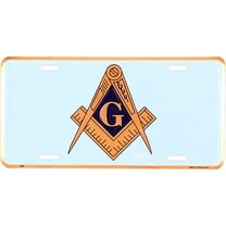 Hangtime Masonic Emblem 6x12 License Plate