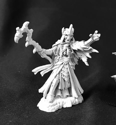 Reaper Bones Demi Lich Miniature – 40mm Resin Figure, RPG D&D Undead Liche Mage, 77352