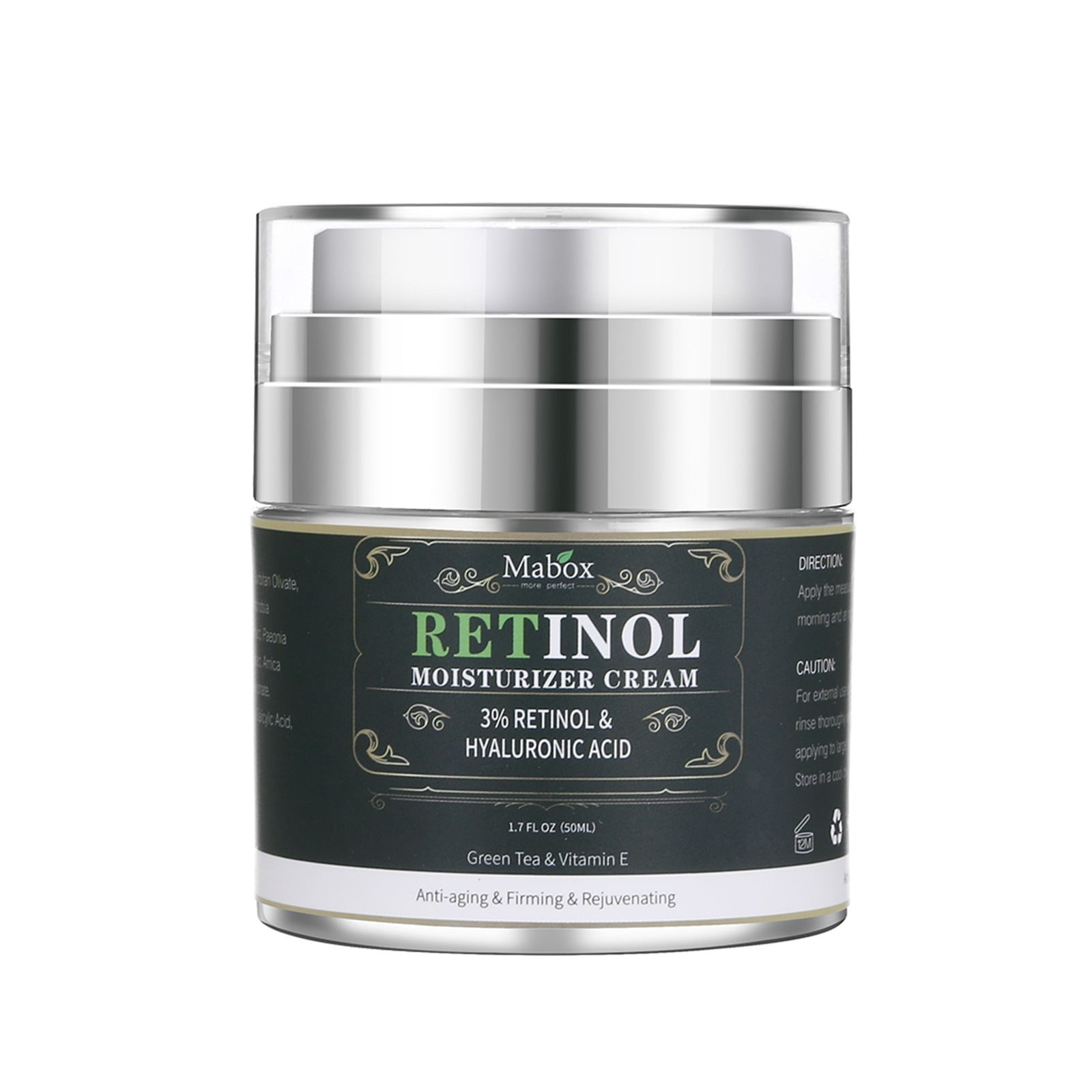 MIARHB Health and Beauty Other Retinol Moisturizer Cream For Face and Eye Area 1.7 With Retinol Hyaluronic A