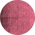 thumbnail image 1 of Ahgly Company Indoor Round Oriental Pink Industrial Area Rugs, 8' Round, 1 of 4