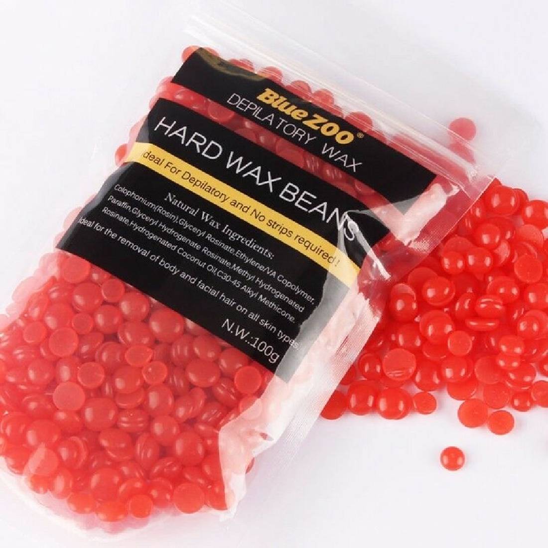 EZGO Hard Wax Beans Painless Hair Removal Wax Beads 2 Pack with
