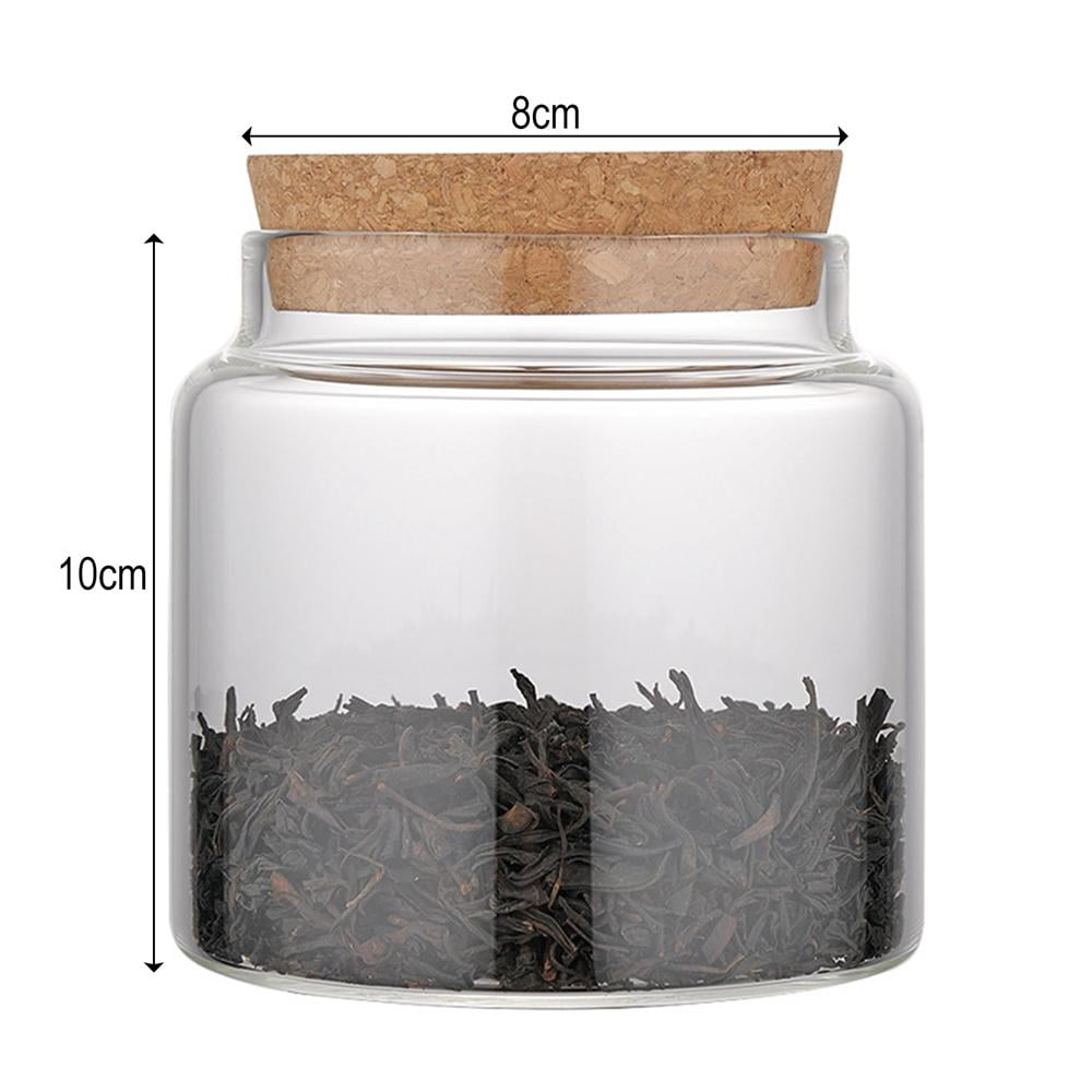 Stoneware storage jar with oak lid, 500 ml