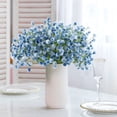 thumbnail image 3 of 10 flores artificiales de tacto real, plantas de gypsophila falsas para corona de boda, ramo de flores para niña, arreglo floral DIY, decoración de mesa, centro de mesa, 3 of 6