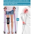 thumbnail image 5 of Muletas para adultos con acolchado elástico para codos y manos. Muletas plegables para antebrazo que aumentan la comodidad al caminar (violeta)., 5 of 5