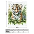 thumbnail image 3 of FCXZI Tiger Cub Fuzzy Fluffy Soft Cozy Flannel Blanket, Multi-Purpose 50x60in, 3 of 7