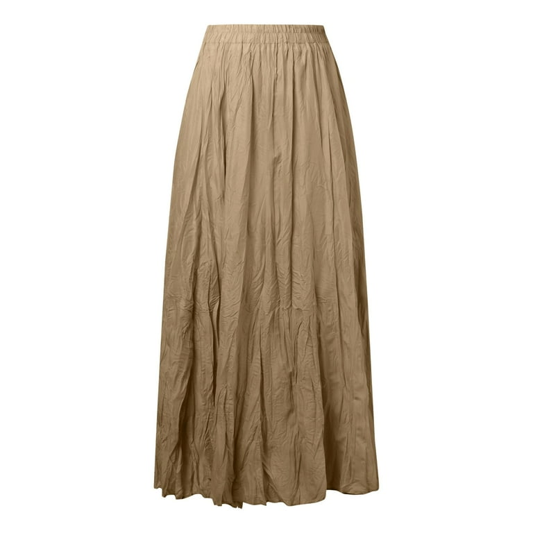 Fsqjgq Skirts for Women Cargo Skirt Khaki Womens Boho Skirt