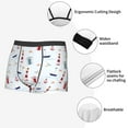 thumbnail image 6 of Bingfone Nautical Lighthouse Sailboat Men'S Underwear - Casual Stretch Boxer Briefs-Medium, 6 of 9