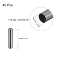 thumbnail image 2 of Unique Bargains 40Pack 4x22mm Metal Shoelace Tips Column Shoelace Repair Cords End Tips Black, 2 of 6