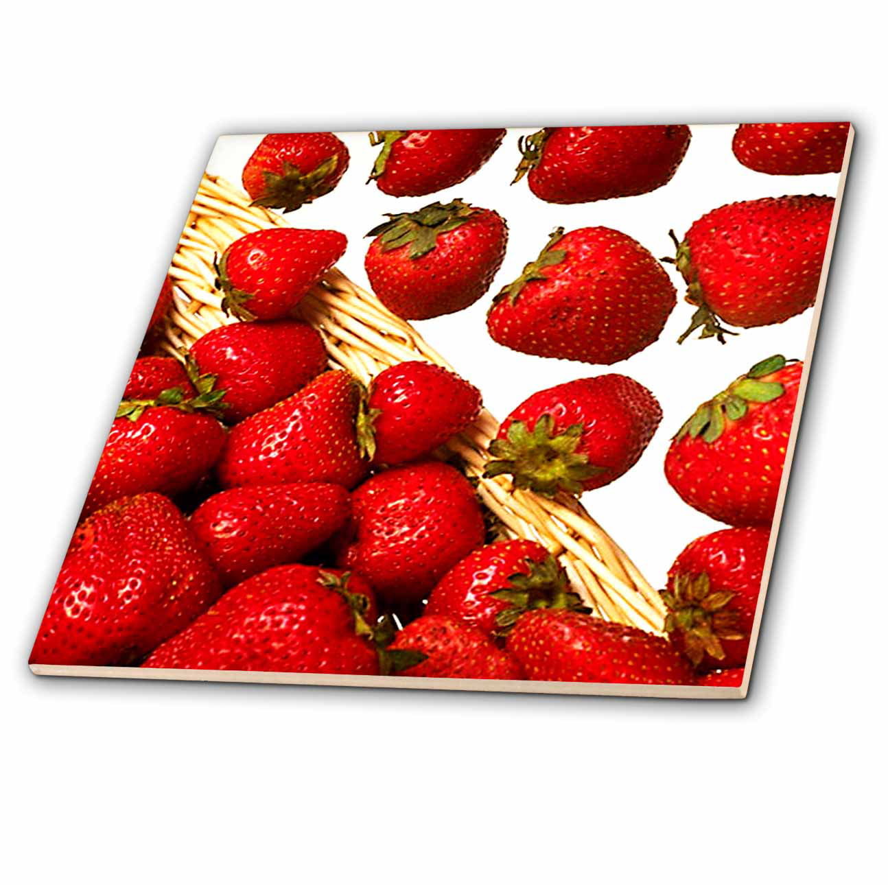 6-Inch 3dRose ct_30023_2 Strawberries-Ceramic Tile 