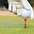 thumbnail image 6 of FINGER TEN Golf Tees Wood 3 1/4 2 3/4 Inch Wooden Bamboo 50/120 Count, Durable Biodegradable Colored Bulk Tee 70mm 83mm, 6 of 7