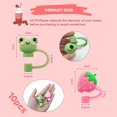 thumbnail image 3 of 10pcs Animals Straw Tips Cover, Silicone Straw Toppers for 6-8mm (1/4 Inch) Small Size Straw Dust-Proof Straw Cover Plugs for Drinking Straws Portable Straw Caps Decoration, 3 of 5